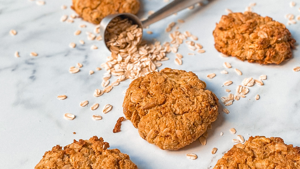 Galletones de Manzana con Avena, veganas y proteicas