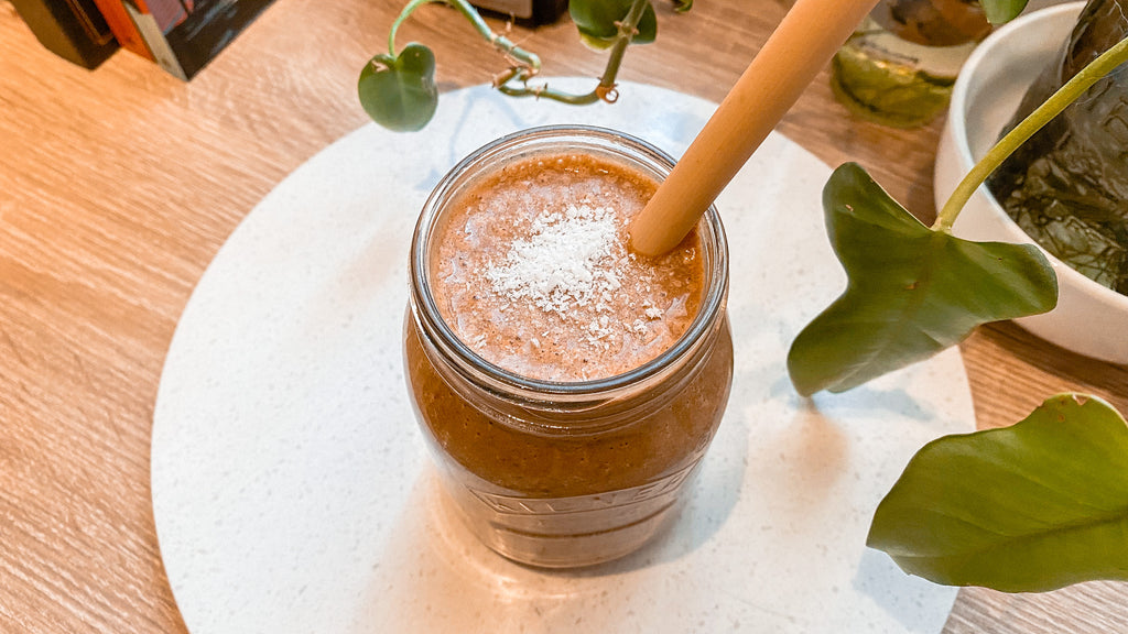 Smoothie de Cacao y Goji, proteico y vegano