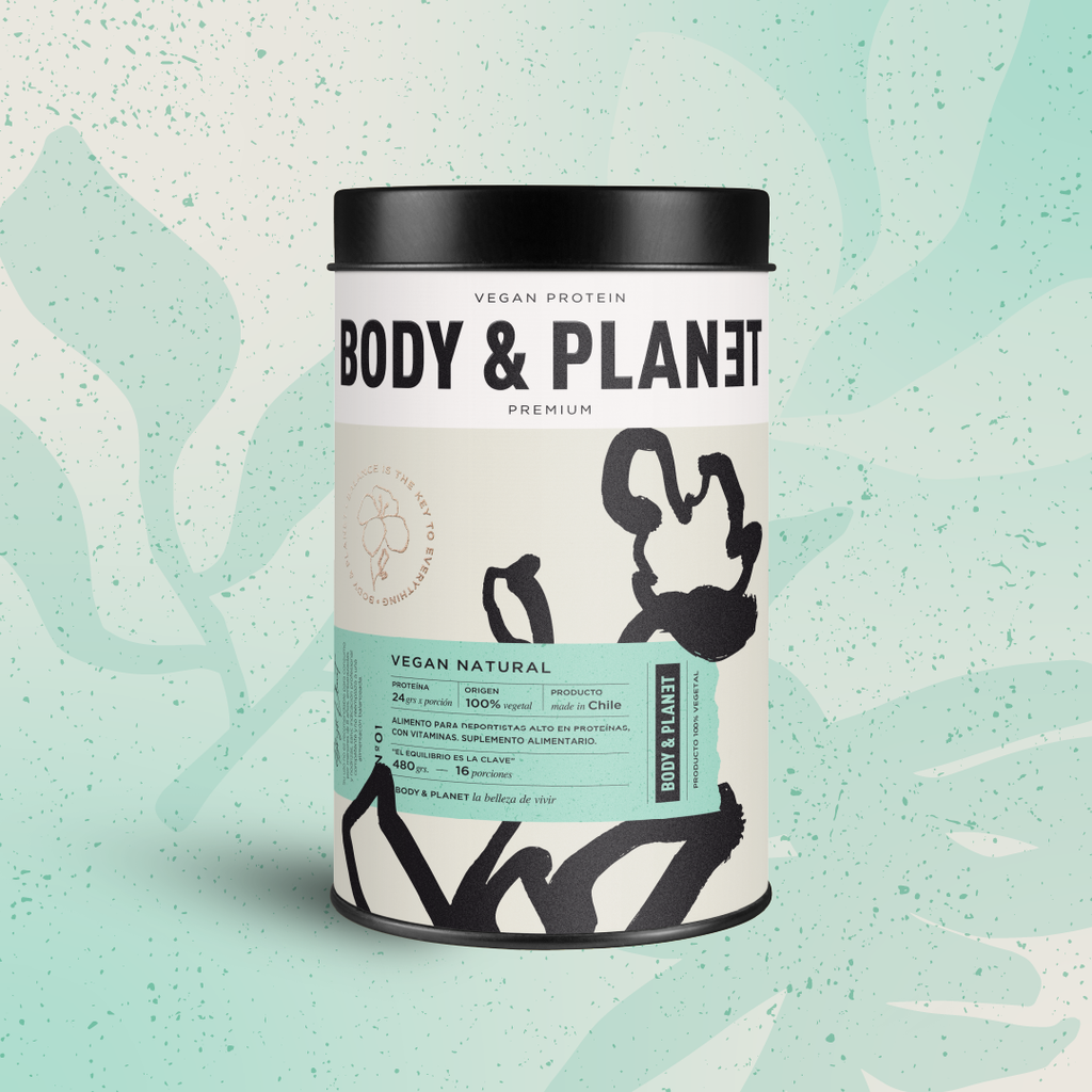 Proteínas en polvo Vegan Premium Natural 480grs (16 porciones)
