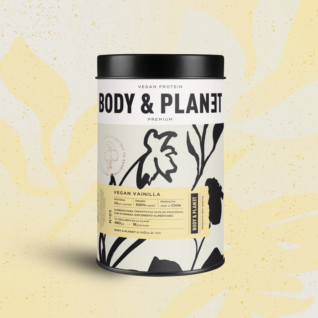 Proteínas en polvo Vegan Premium Vainilla 480grs (16 porciones)