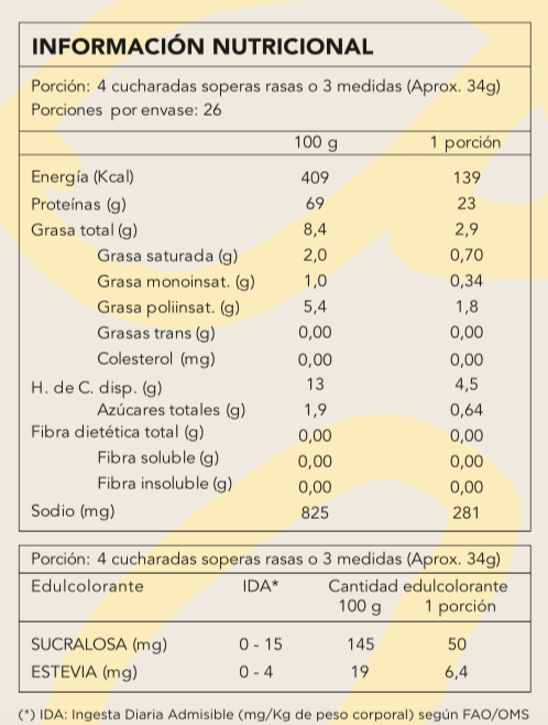 Proteínas en polvo Vegan Vainilla 884 grs (26 porciones)