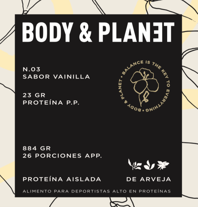 Proteínas en polvo Vegan Vainilla 884 grs (26 porciones)