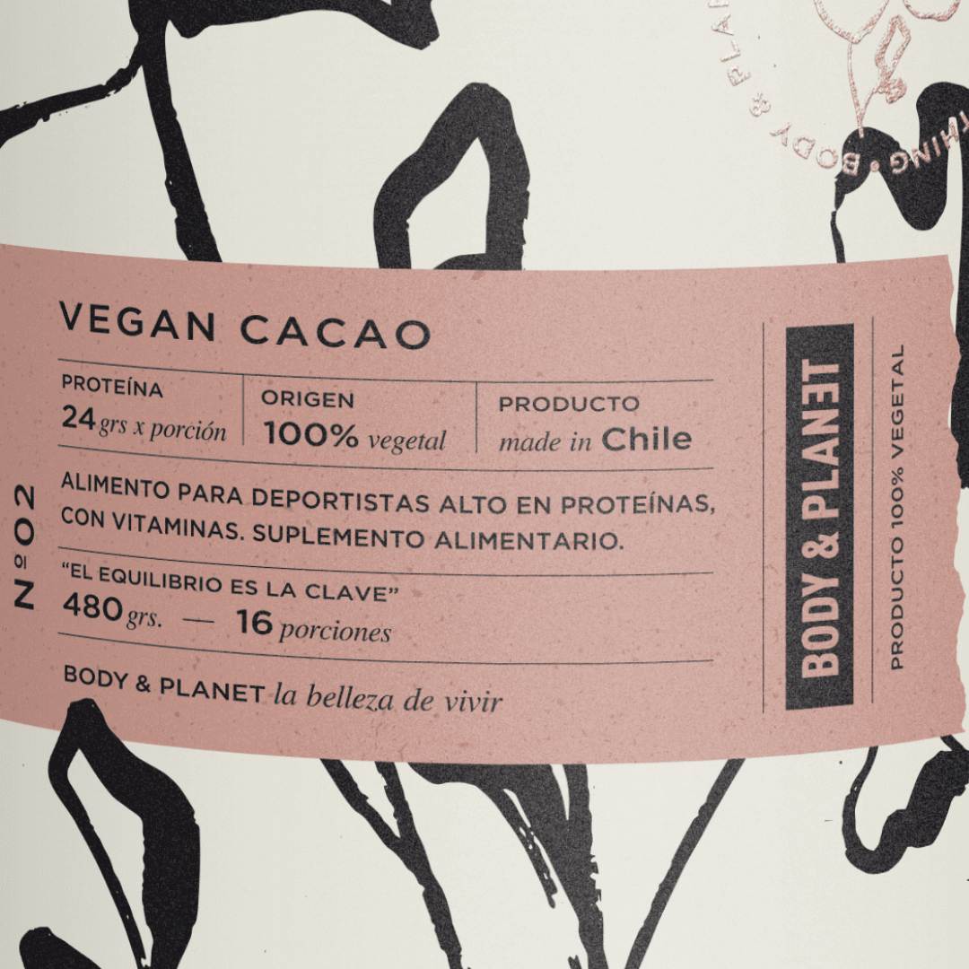 Proteínas en polvo Vegan Premium Cacao